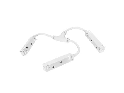 Trojitý elektrický konektor "T" pre magnetickú zbernicu LL-BX biely