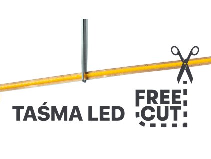 COB LED pás 24V 13W 528LED/m FREECUT 3000K CRI 90 - Rolka 30m.