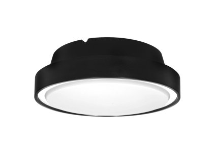 Stropné svietidlo PIR P2582-E27-S E27x2 čierne so senzorom pohybu a súmraku ROTONDA