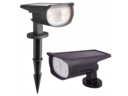 lampa solarna led 2w1 reflektor wbijany kinkiet ogrodowy superled 1 big
