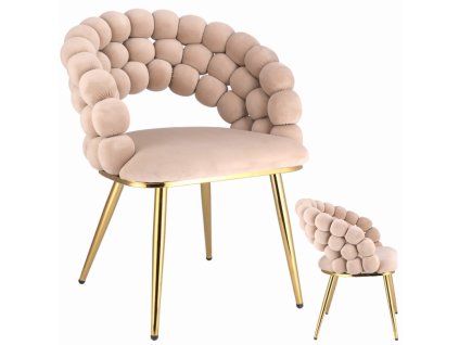 Kreslo BELLA čalúnené zamatom