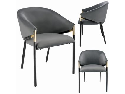 Elegantné zamatové kreslo AMBER