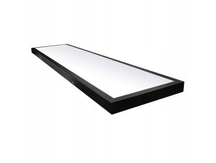 Prisadený LED panel 120x30 čierny 60w 3000K