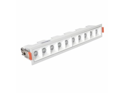LED lineárne zápustné svietidlo 20W 3000K WHITE JDL-10T