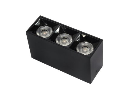 Prisadené lineárne svietidlo 9w 4000K čierne JDL-6T