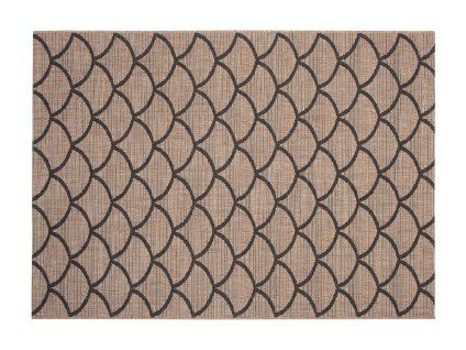 Kusový koberec 20567 Coffe / čierny (Rozmer 80x150)