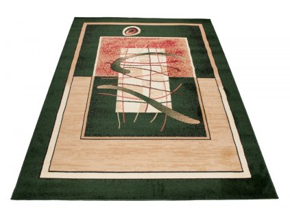 Kusový koberec 5118B zelený ATLAS PP (Rozmer 120x170)