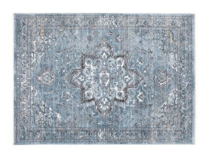 Kusový koberec 3087A D.sivý / D.modrý MYSTIC (Rozmer 120x180)