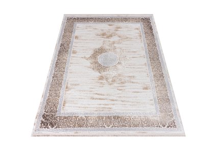Kusový koberec N768A SHkrémový Lhnedý SAHARA (Rozmer 120x170)