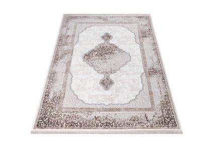 Kusový koberec N764A SHkrémový Lhnedý SAHARA (Rozmer 120x170)