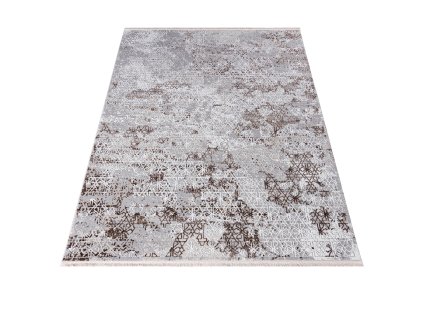 Kusový koberec K918D SHLsivý biely SAHARA (Rozmer 300x400)
