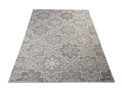 Kusový koberec 21139 ivory Silver/sivý DY. TERAZZA (Rozmer 60x110)