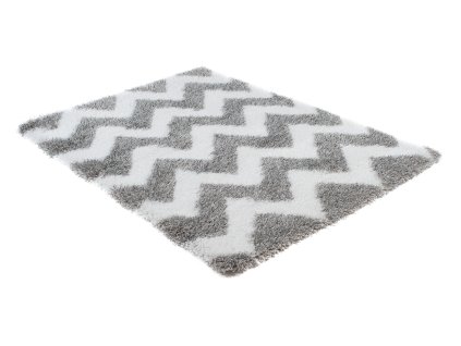 Kusový koberec 5446A biely / L.sivý 42 OPTIMAL (Rozmer 250x350)