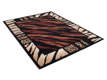 Kusový koberec J313A čierny ATLAS PP (Rozmer 120x170)