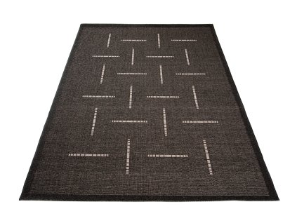 Kusový koberec 20008 čierny strieborný (Rozmer 200x300)