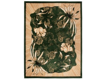 Kusový koberec 4491A zelený ATLAS PP (Rozmer 80x300)