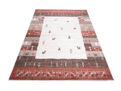 Kusový koberec K204A biely SARI BRH (Rozmer 300x400)