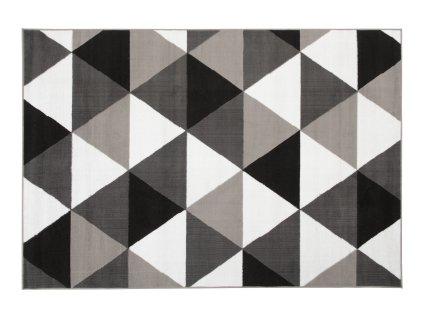 Kusový koberec C426A LIGHT sivý/čierny BALI PP (Rozmer 140x190)