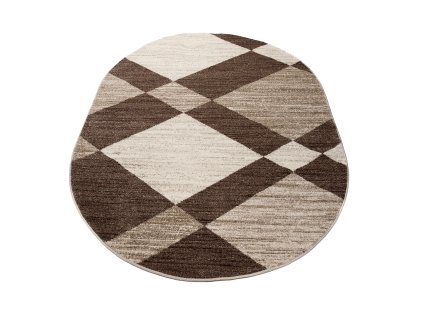 Kusový koberec K188A LIGHT hnedý SARI OV 3UX (Rozmer 120x170)
