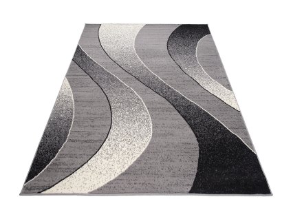 Kusový koberec K857A sivý CHEAP PP CRM (Rozmer 120x180)