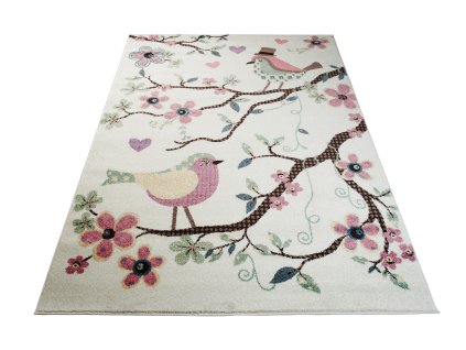 Kusový koberec V024A krémový HAPPY EBR (Rozmer 200x290)