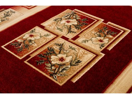 Kusový koberec C536A červený DORIAN OV (Rozmer 190x270)