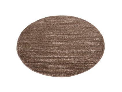 Kusový koberec T006A LIGHT hnedý SARI KOŁO 3UX (Rozmer 150x150)