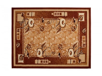 Kusový koberec E952A hnedý ATLAS PP (Rozmer 100x200)