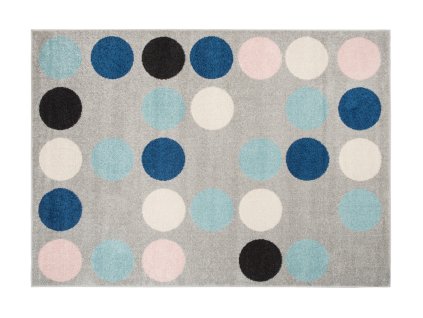 Kusový koberec C980B sivý/ružový LAZUR (Rozmer 80x150)