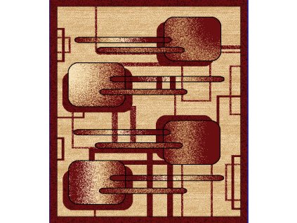 Kusový koberec A403A červený ATLAS PP BLX (Rozmer 100x200)