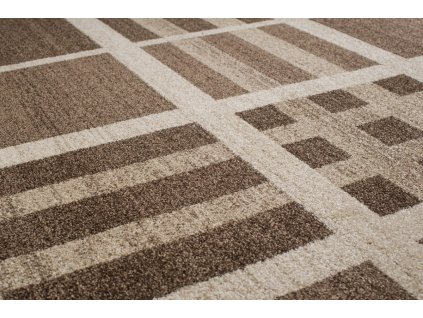 Kusový koberec 3439A DARK hnedý RASTA (Rozmer 80x150)