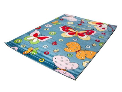 Kusový koberec C795B modrý KINDER CFV (Rozmer 80x150)