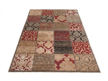 Kusový koberec Bohemian 23124 berberský/červený (Rozmer 160x230)