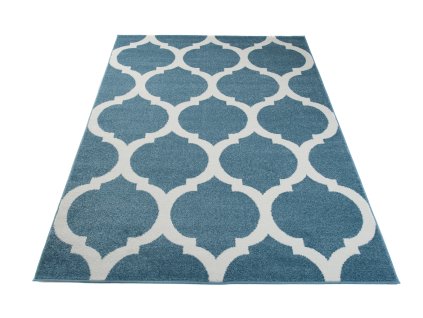 Kusový koberec T824A modrý HAPPY EBR (Rozmer 300x400)