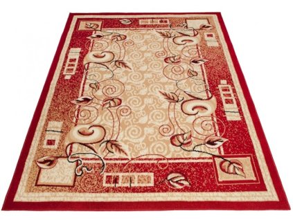 Kusový koberec E952A červený ATLAS PP BLX (Rozmer 300x400)