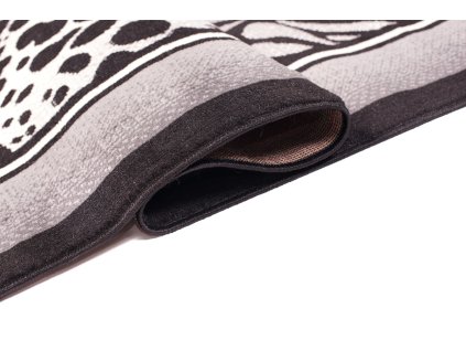 Kusový koberec J317B čierny CHEAP PP CRM (Rozmer 200x300)