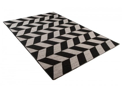 Kusový koberec 20383 čierny strieborný (Rozmer 160x230)
