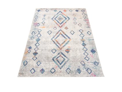 Kusový koberec G025A biely/DARK modrý DENVER FAA (Rozmer 200x300)