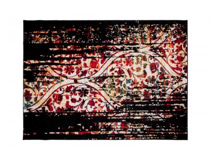 Kusový koberec H034A čierny SUMATRA (Rozmer 80x150)