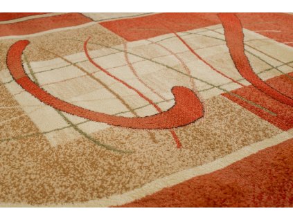 Kusový koberec 5118A hnedo oranžový DORIAN OV (Rozmer 220x320)