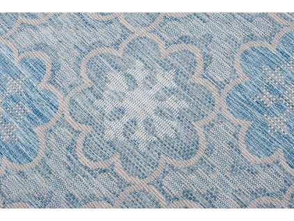 Kusový koberec 21139 ivory Silver/modrý DY. TERAZZA (Rozmer 60x110)