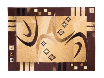 Kusový koberec C583B béžový/hnedý BALI PP (Rozmer 200x300)