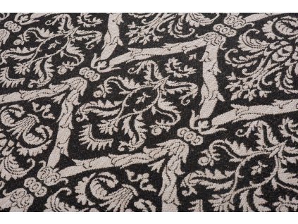 Kusový koberec 20304 čierny strieborný (Rozmer 60x110)