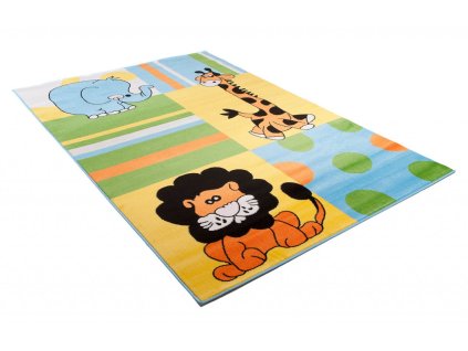 Kusový koberec E045B modrý KINDER CFV (Rozmer 300x400)