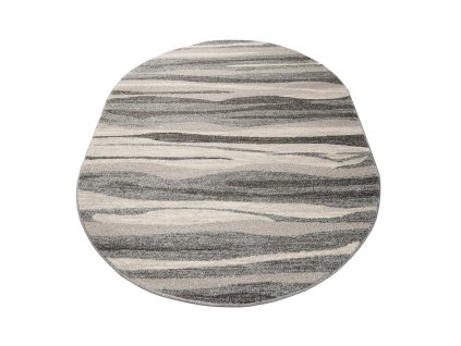 Kusový koberec K186A MIDDLE sivý SARI OV B1X (Rozmer 120x170)