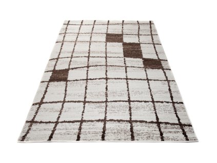 Kusový koberec H082A biely SARI BRH (Rozmer 240x330)