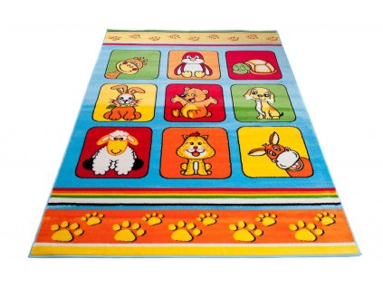 Kusový koberec H059B modrý KINDER CFV (Rozmer 200x290)