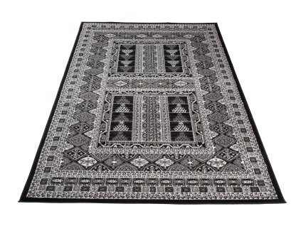 Kusový koberec J930B čierny EUFRAT ESM (Rozmer 160x230)