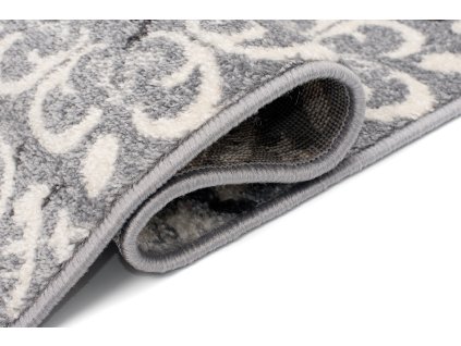 Kusový koberec 78586 SILVER/antracitový FIKA (Rozmer 70x140)