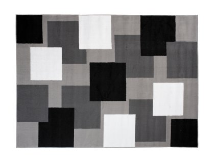 Kusový koberec C443A LIGHT sivý/čierny BALI PP (Rozmer 200x300)